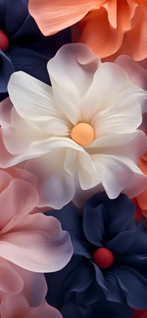 花朵手机壁纸｜花卉背景图片 - 艺术花装饰「哲风壁纸」