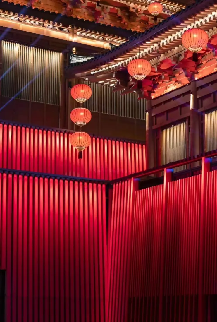 西安红灯笼手机壁纸｜中式建筑背景 - 传统风格「哲风壁纸」