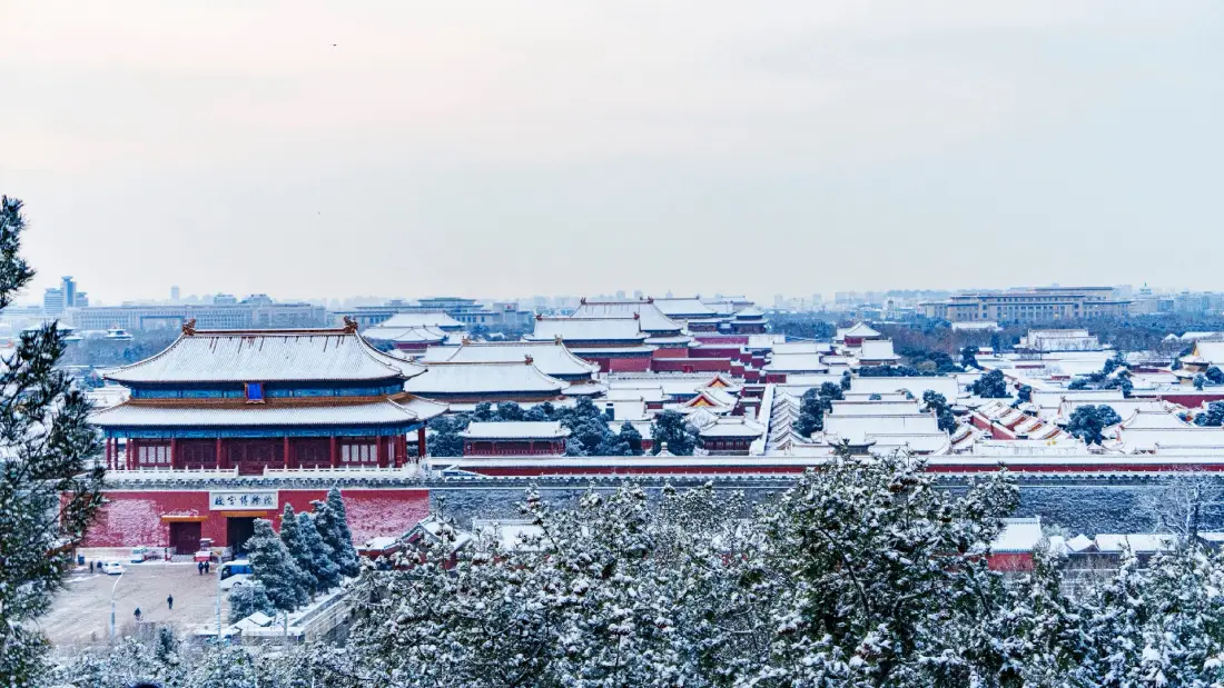 5k故宫雪景壁纸｜北京故宫背景图片 - 冬季雪景「哲风壁纸」