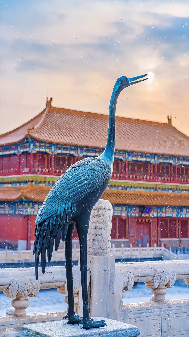故宫手机壁纸｜雪景背景图片 - 北京古建筑「哲风壁纸」