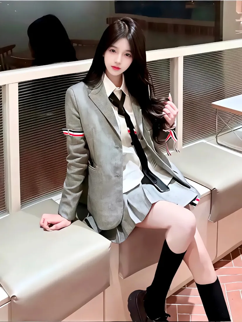 西装美女手机壁纸｜室内背景图片 - 时尚穿搭「哲风壁纸」