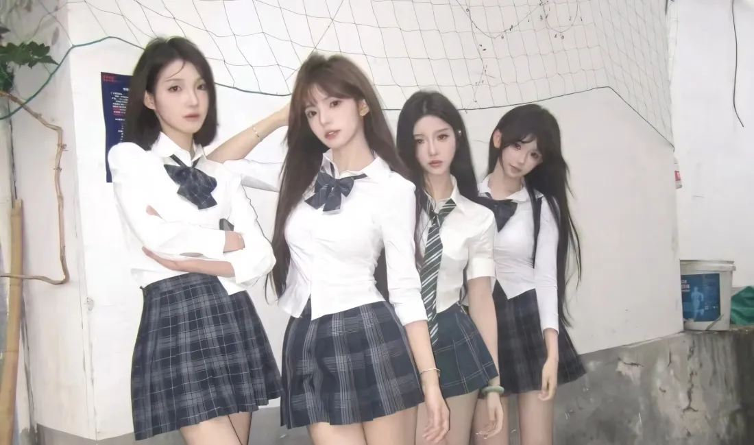 2kJK制服美女壁纸｜校园墙面背景 - 青春女生「哲风壁纸」