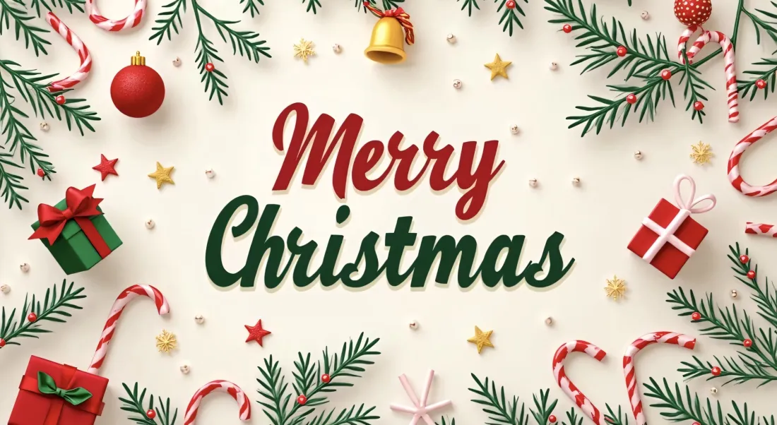 2k圣诞节壁纸｜圣诞装饰背景图片 - 松针铃铛「哲风壁纸」