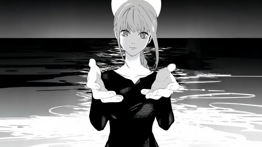 2k动漫少女壁紙|黑白色海麵圖片 - 黑衣插畫「哲风壁纸」