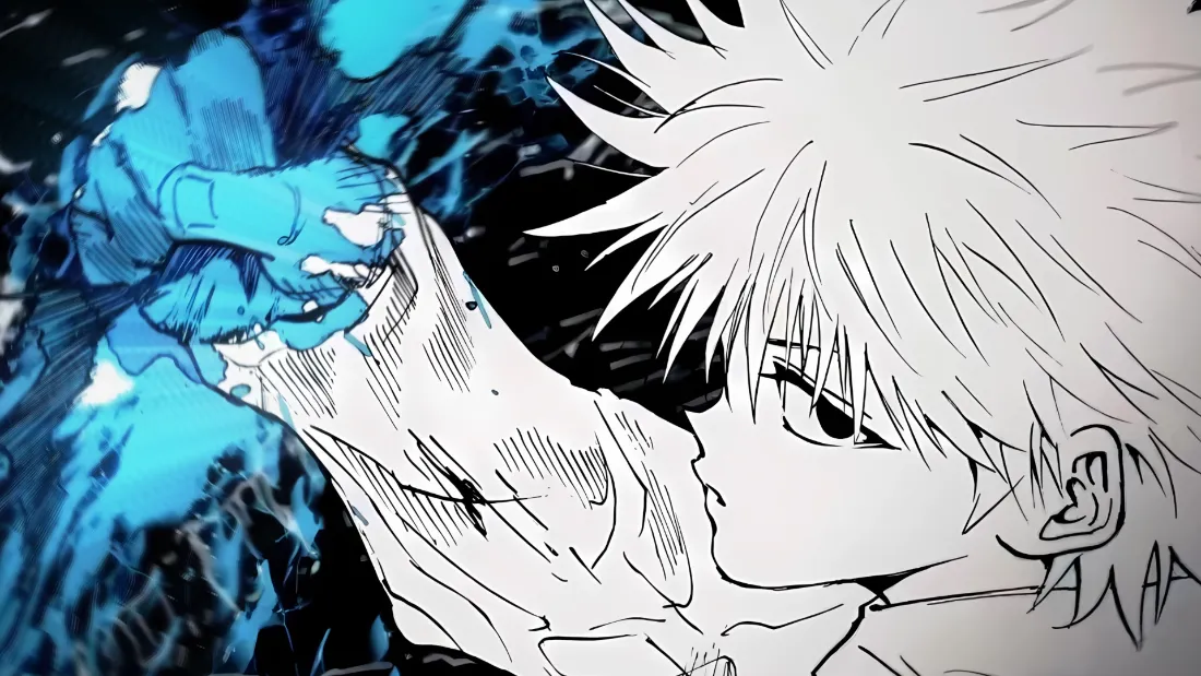 2k奇犽·揍敌客壁纸｜全职猎人背景图片 - 蓝色特效「哲风壁纸」