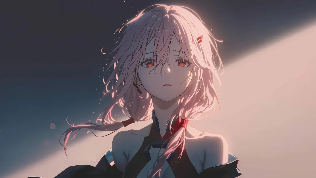 2k楪祈壁纸｜罪恶王冠背景图片 - 粉色头发红瞳「哲风壁纸」