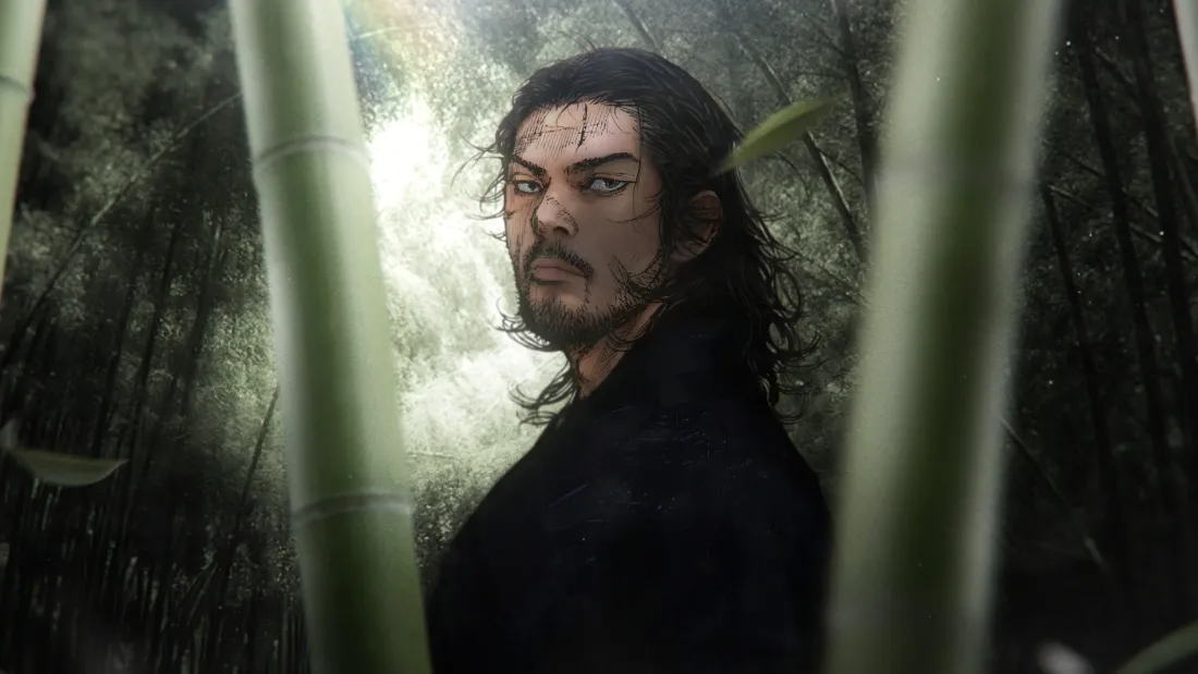 2k黑衣男子壁纸｜竹林背景图片 - 古风武侠「哲风壁纸」