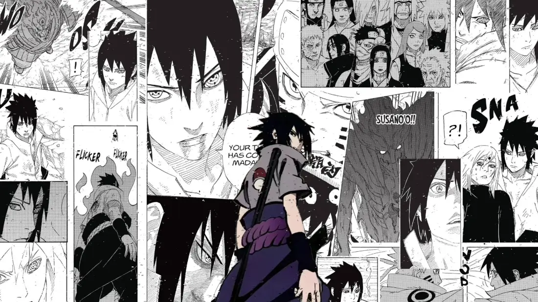 2k佐助壁纸｜火影忍者漫画背景图片 - 黑白漫画「哲风壁纸」