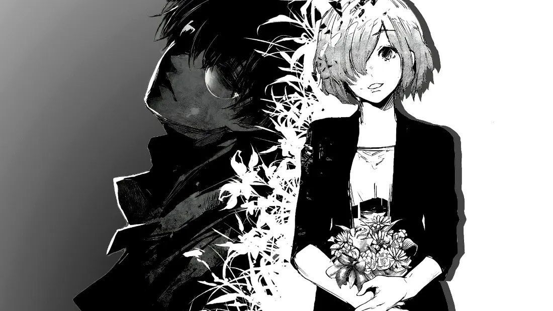 2k金木研壁纸｜黑白背景图片 - 雾岛董香「哲风壁纸」