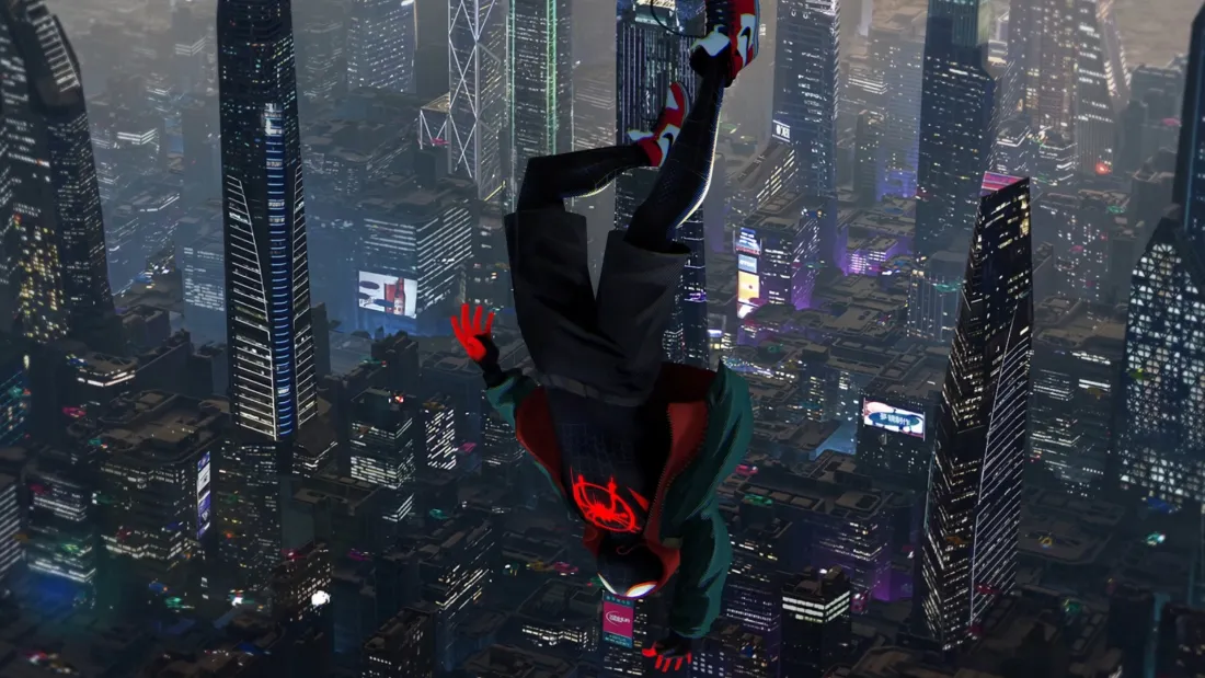 2k蜘蛛侠红温壁纸｜都市夜景背景图片 - 漫威「哲风壁纸」