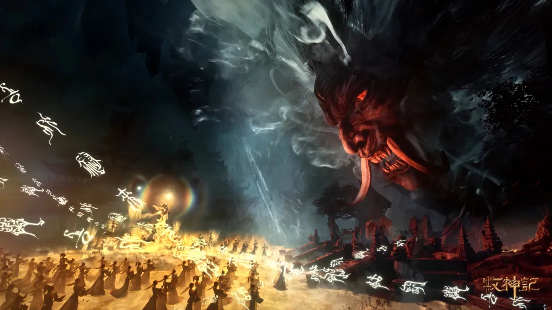 4k牧神记壁纸｜鬼面怪物背景图片 - 暗黑战斗场景「哲风壁纸」