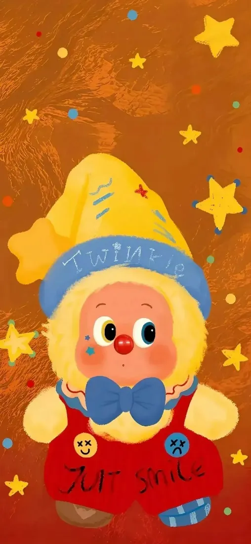 星星人手机壁纸｜泡泡玛特背景图片 - 卡通玩偶「哲风壁纸」