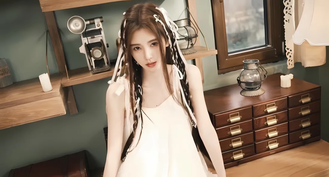 2k鞠婧祎壁纸｜室内背景图片 - 麻花辫照相机「哲风壁纸」