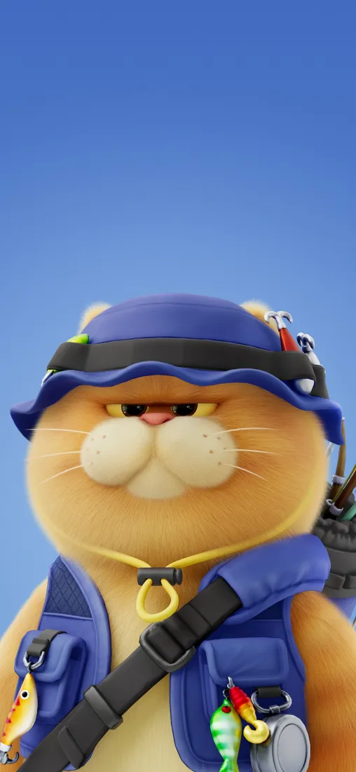 猛兽派对萌猫手机壁纸｜蓝天背景图片 - 游戏角色「哲风壁纸」