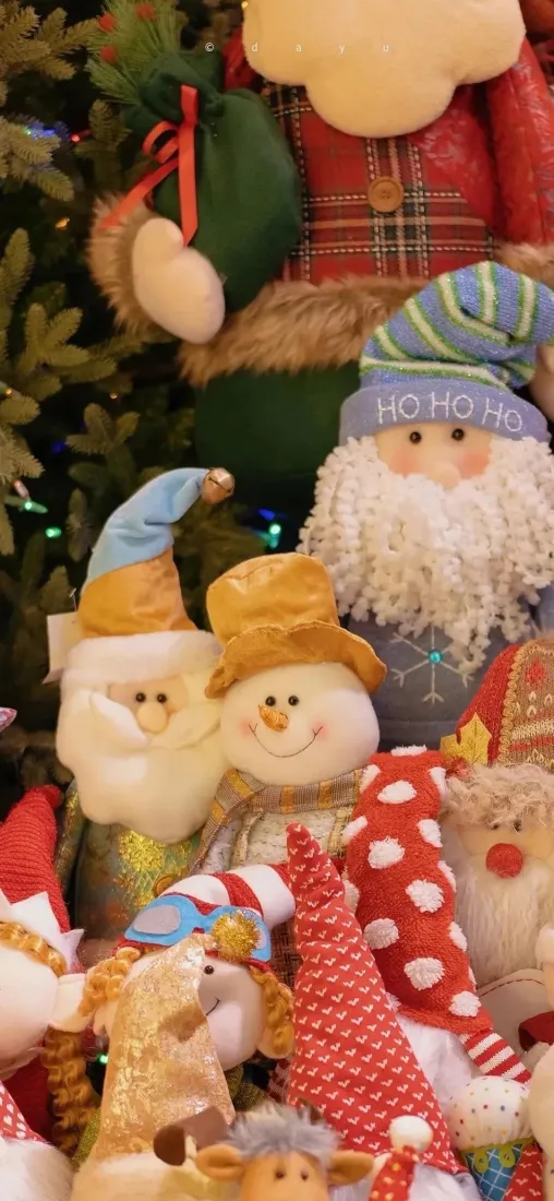 圣诞老人手机壁纸｜圣诞节背景图片 - 雪人玩偶「哲风壁纸」