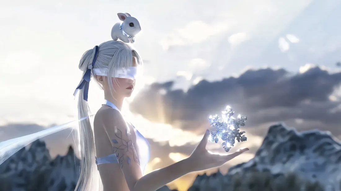 2k顾清寒壁纸｜永劫无间背景图片 - 兔子雪花冰晶「哲风壁纸」