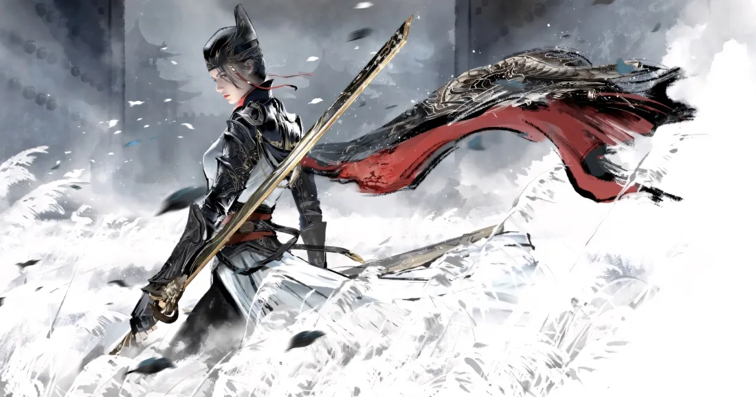 2k宁红夜壁纸｜永劫无间背景图片 - 剑斗篷雪景「哲风壁纸」