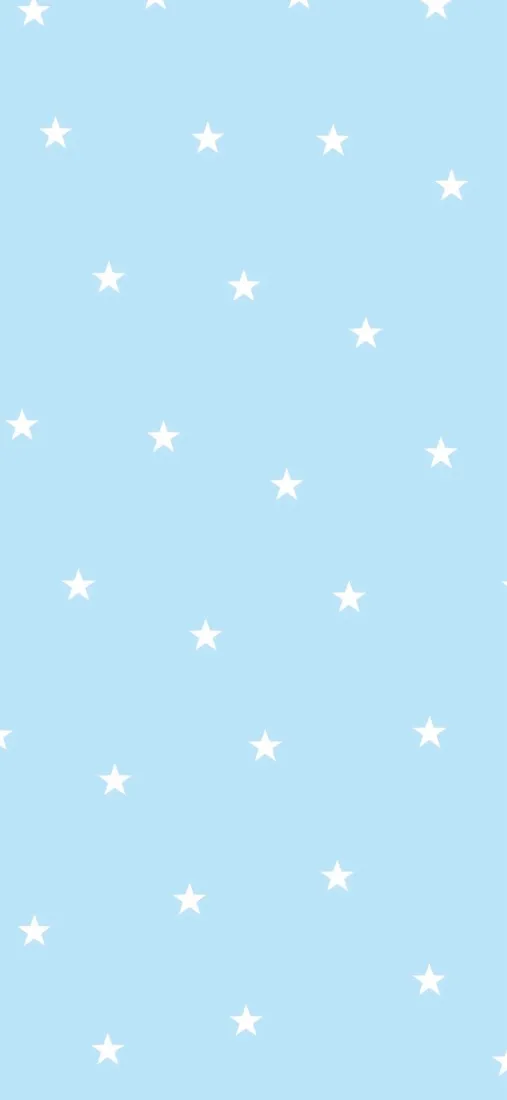 星星手机壁纸｜浅蓝背景图片 - 韩系ins风「哲风壁纸」
