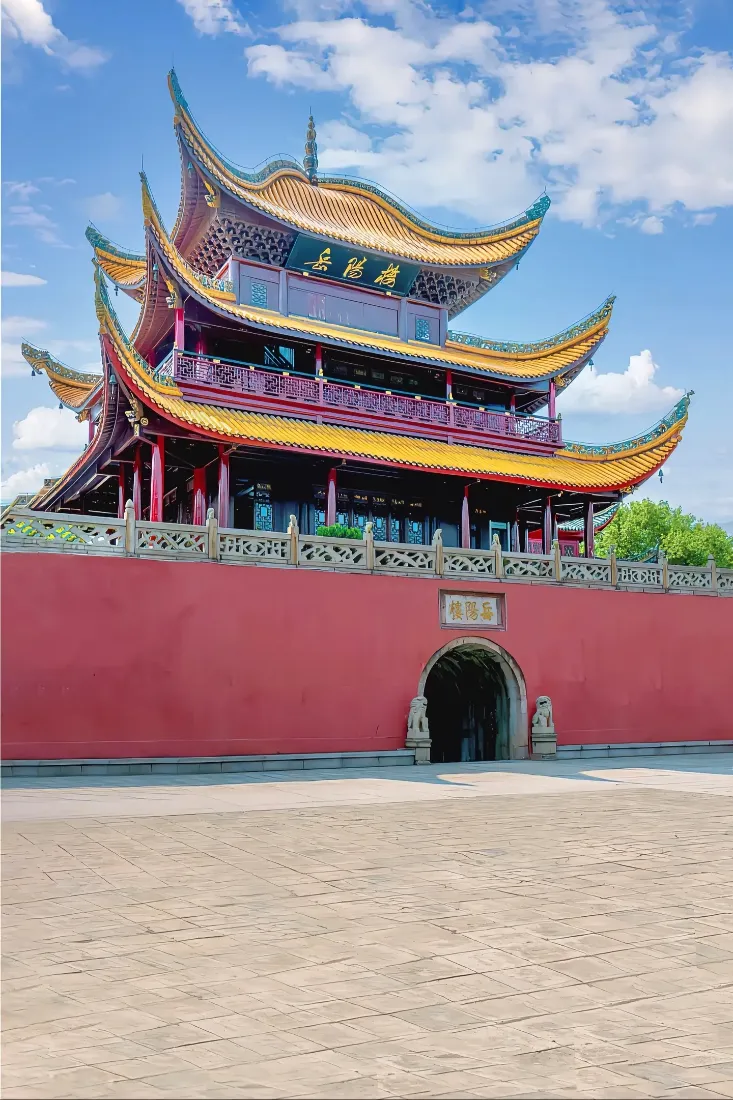岳阳楼手机壁纸｜中式古建筑背景图片 - 四大名楼「哲风壁纸」