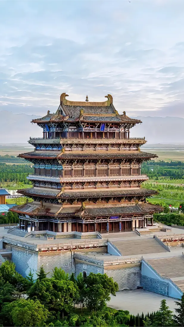 滕王阁手机壁纸｜古建筑背景图片 - 四大名楼「哲风壁纸」