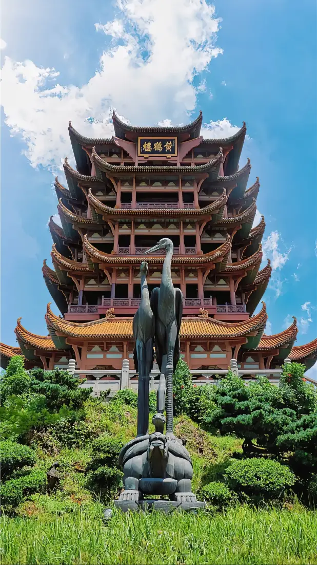 黄鹤楼手机壁纸｜四大名楼背景图片 - 古建筑景观「哲风壁纸」