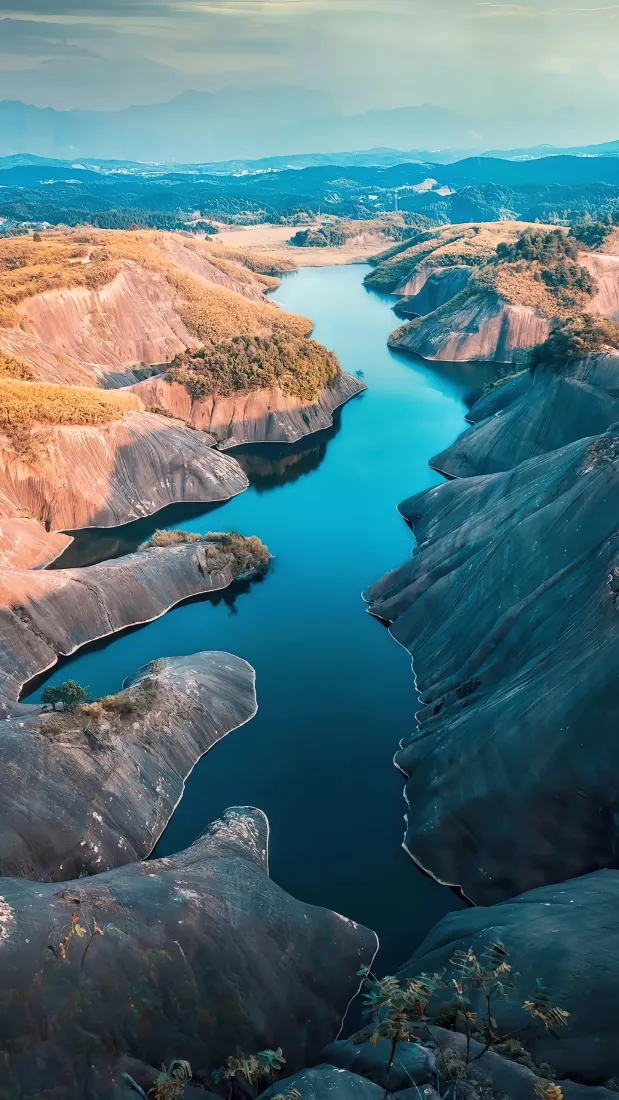 高椅岭手机壁纸｜自然风景图片 - 郴州山水峡谷「哲风壁纸」