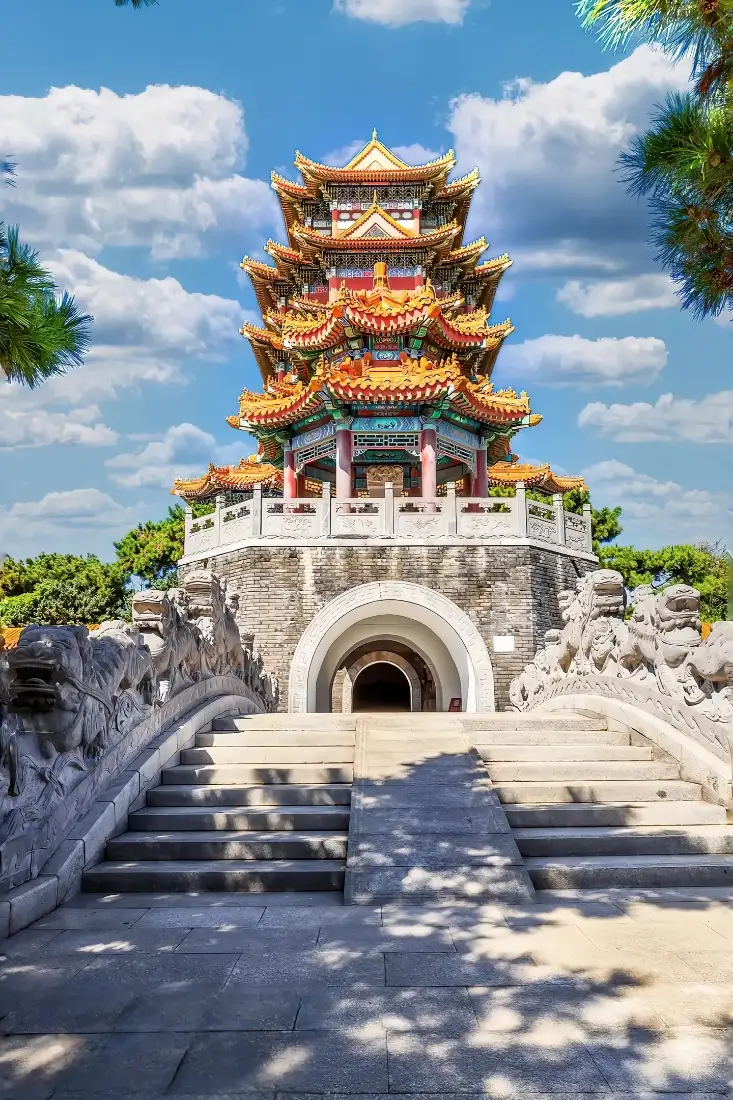 蓬莱阁手机壁纸｜古建筑背景图片 - 山东风景「哲风壁纸」