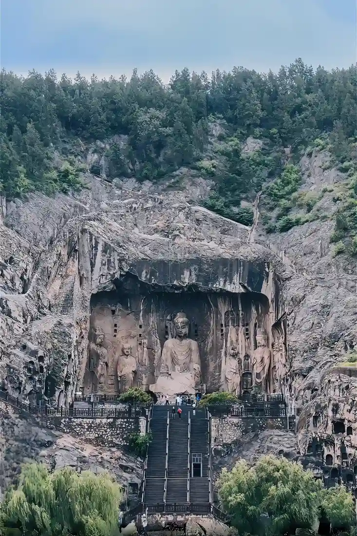 石窟佛像手机壁纸｜自然风景背景 - 景区古迹「哲风壁纸」