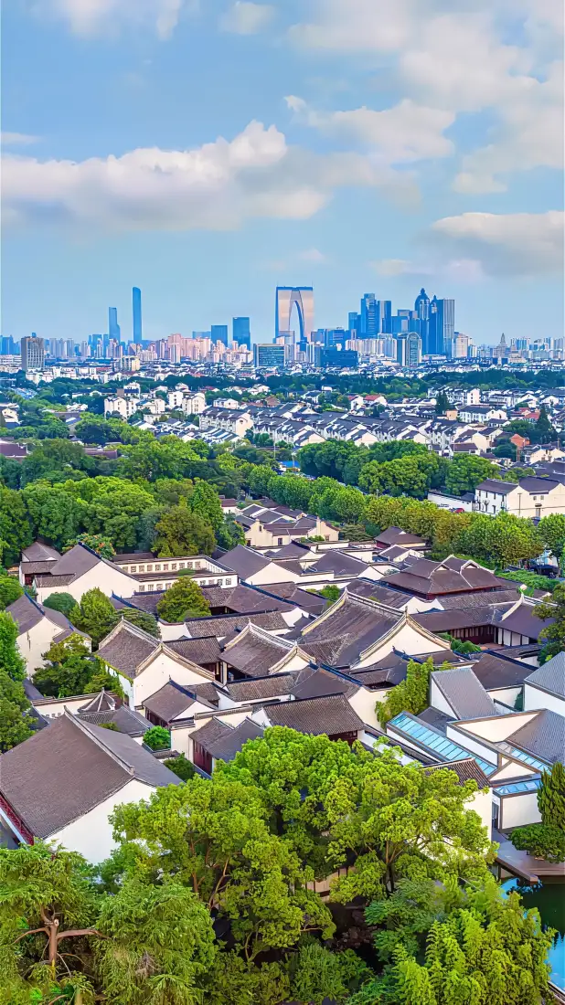 姑苏手机壁纸｜苏州背景图片 - 古建筑园林城市天际线「哲风壁纸」