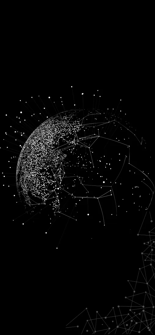 科幻星球手机壁纸｜黑色背景图片 - 科技简约「哲风壁纸」