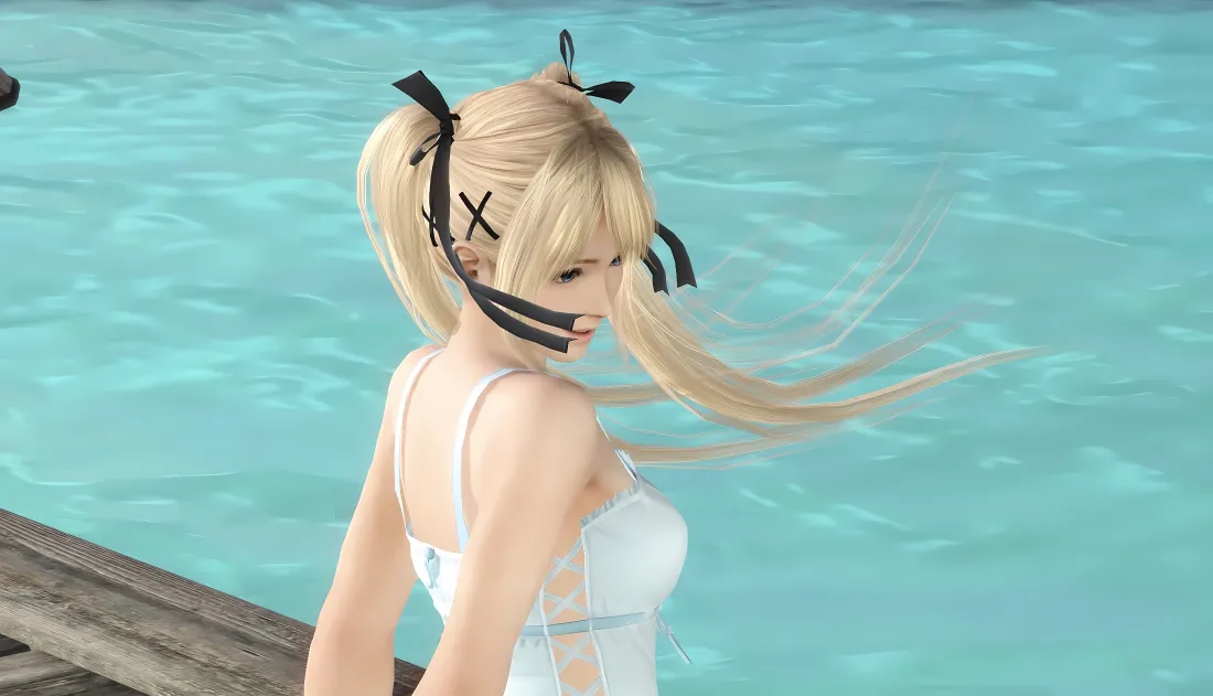 4k玛丽罗斯壁纸｜泳池背景图片 - 泳装双马尾「哲风壁纸」