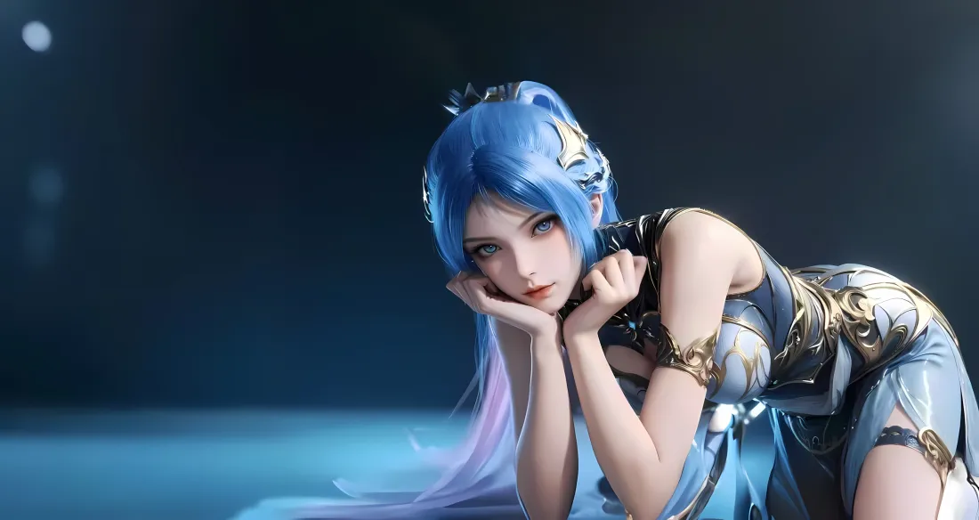 3k王冬儿壁纸｜斗罗大陆背景图 - 蓝发动漫角色「哲风壁纸」