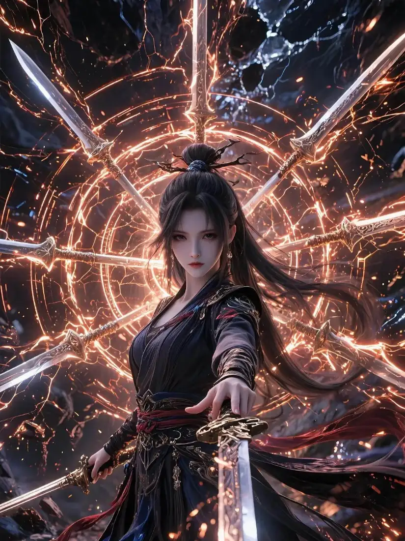 古装美女手机壁纸｜玄幻剑阵背景图片 - 仙侠武侠「哲风壁纸」