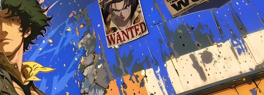 5k星际牛仔斯派克壁纸｜涂鸦WANTED - 二次元「哲风壁纸」