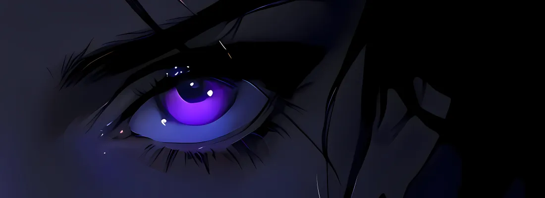 5k动漫眼睛壁纸｜紫色眼眸背景图片 - 右眼紫瞳「哲风壁纸」
