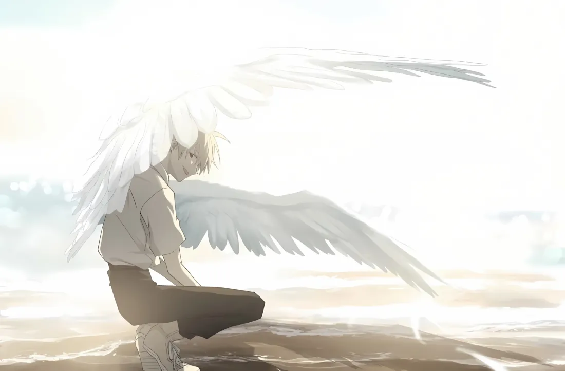 2k渚薰壁纸｜EVA背景图片 - 翅膀「哲风壁纸」