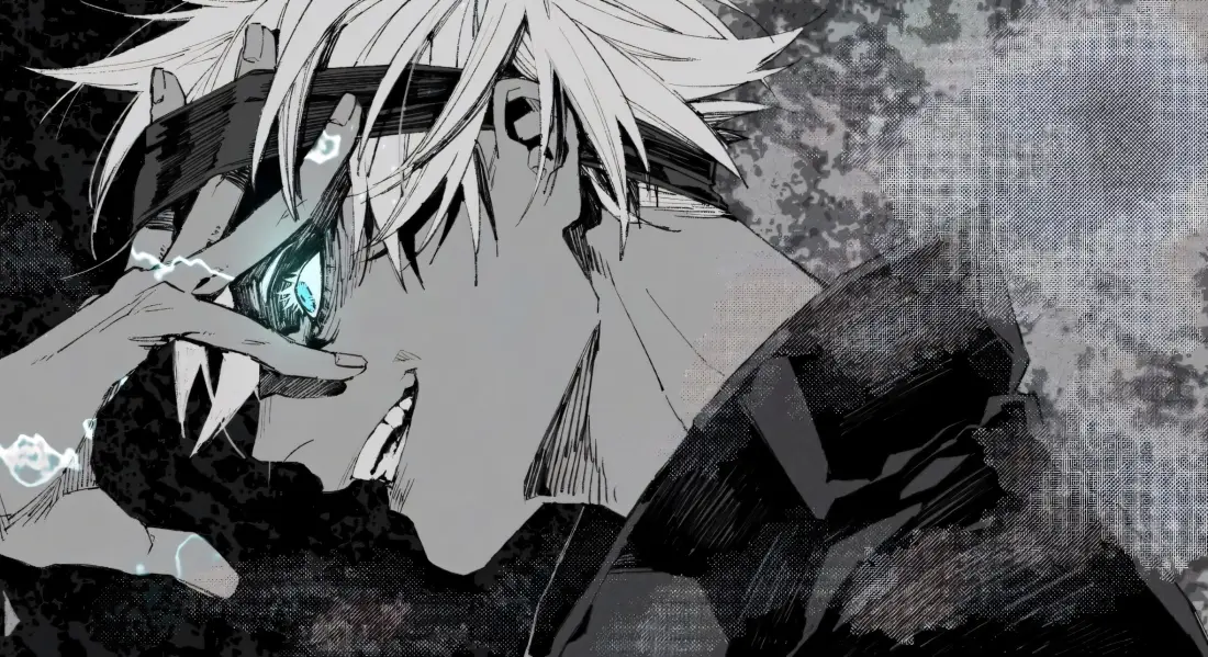 2k五条悟壁纸｜咒术回战背景图 - 手绘灰色调「哲风壁纸」