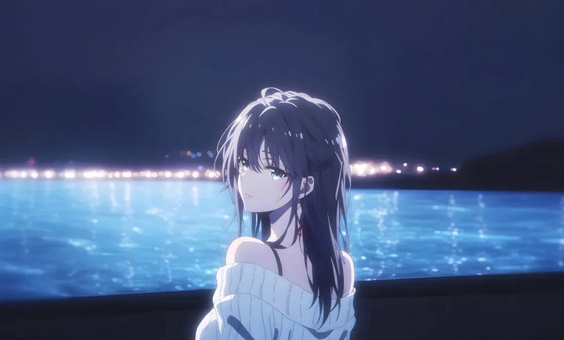 2k三月七壁纸｜崩坏：星穹铁道 - 夜景水面白衣少女「哲风壁纸」