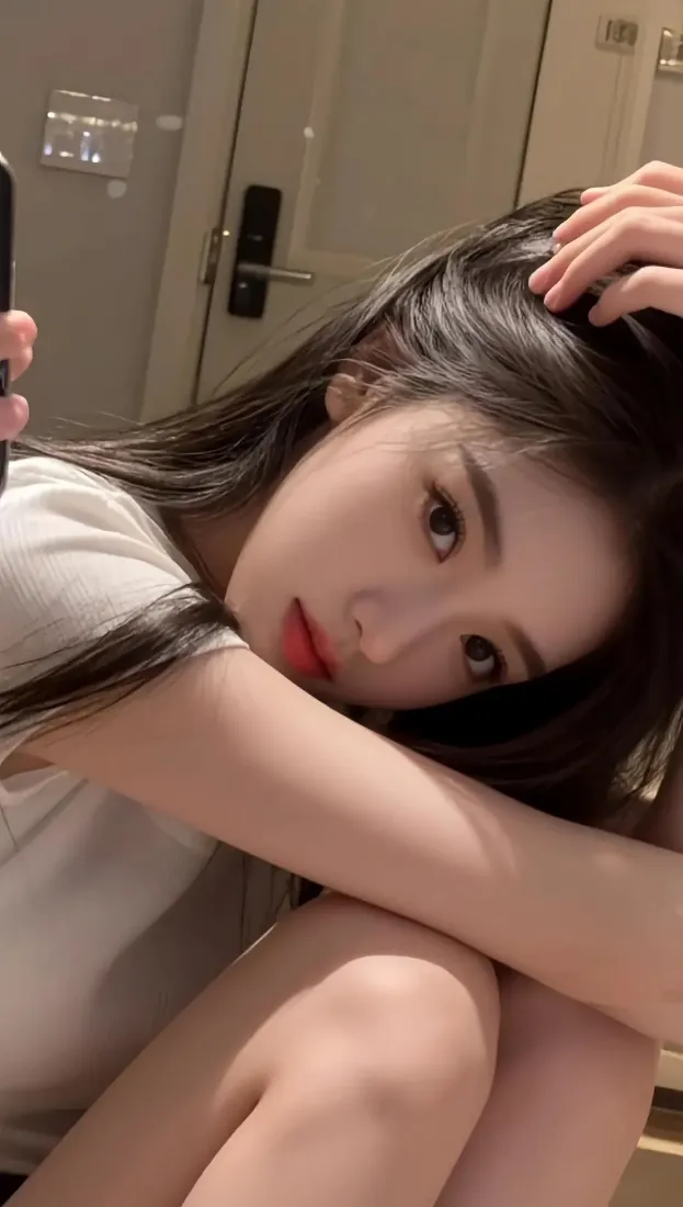 白衣美女手机壁纸｜室内背景图片 - 自拍「哲风壁纸」