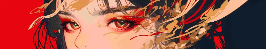 14k古风人物壁纸｜红色背景图片 - 宽屏「哲风壁纸」