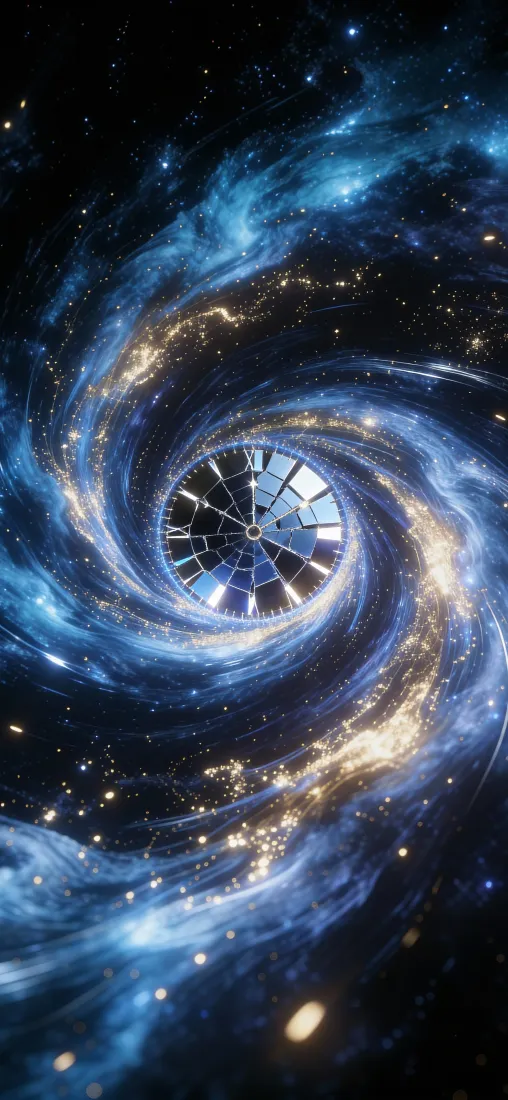 科幻星云手机壁纸｜星空漩涡背景图片 - 时间流逝「哲风壁纸」
