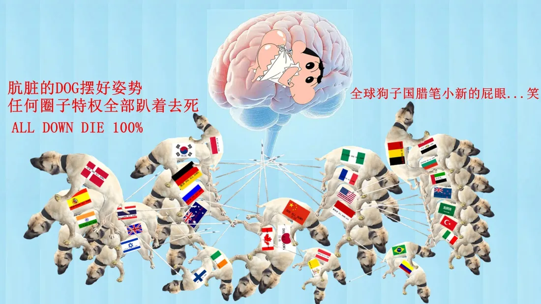 2k国旗马壁纸｜蓝色背景 - 多国国旗创意「哲风壁纸」