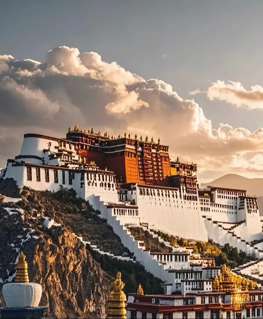 布达拉宫手机壁纸｜拉萨背景图片 - 西藏宗教建筑「哲风壁纸」