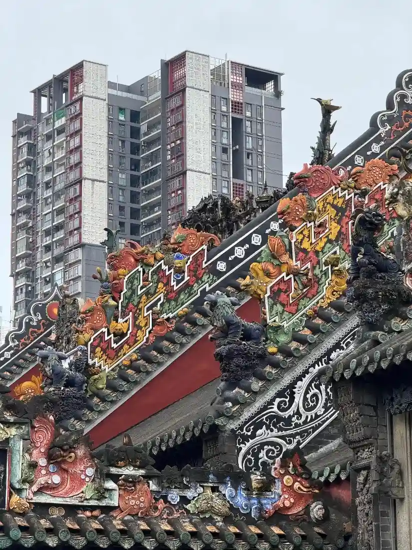 广州传统建筑手机壁纸｜城市背景图片 - 现代高楼「哲风壁纸」