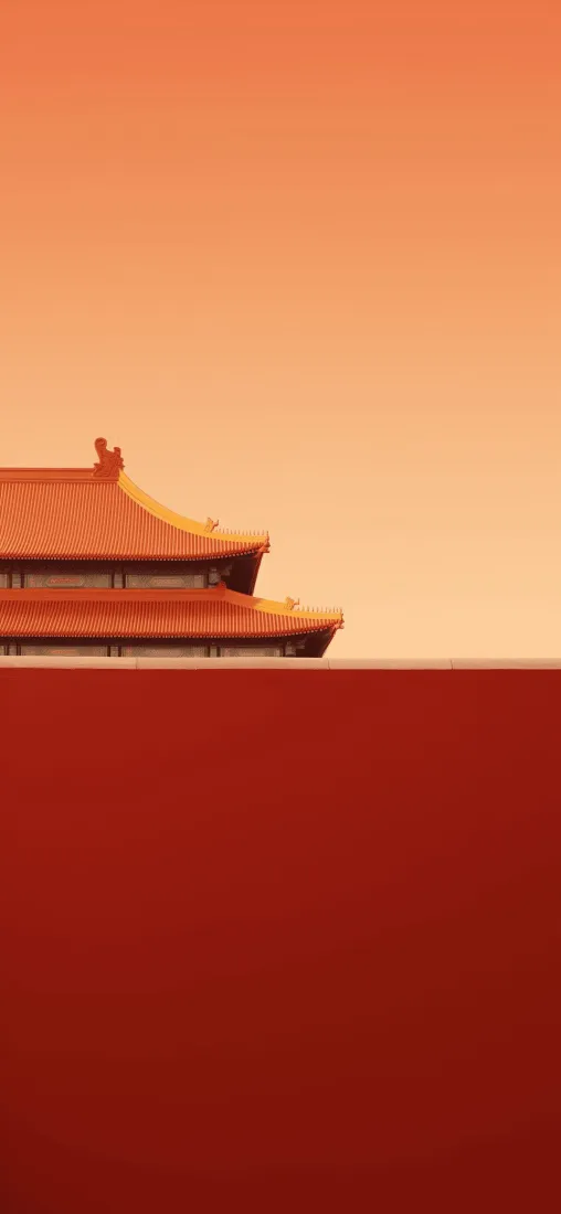 故宫手机壁纸｜红墙背景图片 - 北京「哲风壁纸」