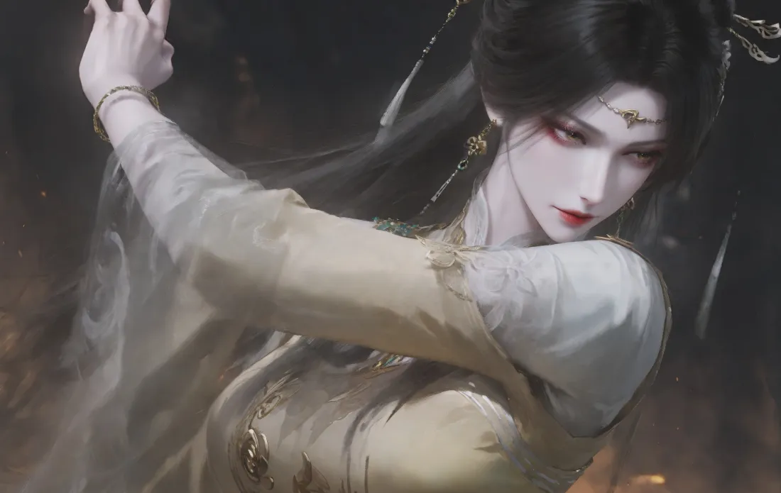 4k古风女子壁纸｜古风背景图 - 油画艺术「哲风壁纸」