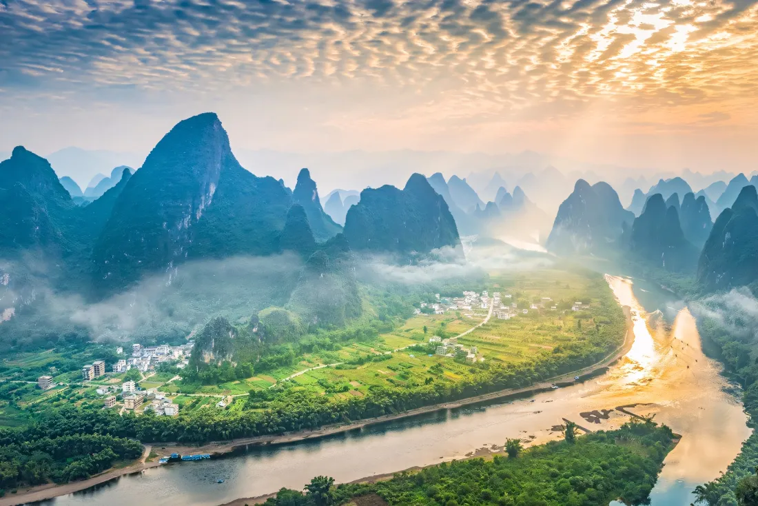 2k桂林山水壁纸｜漓江背景图片 - 自然风景「哲风壁纸」