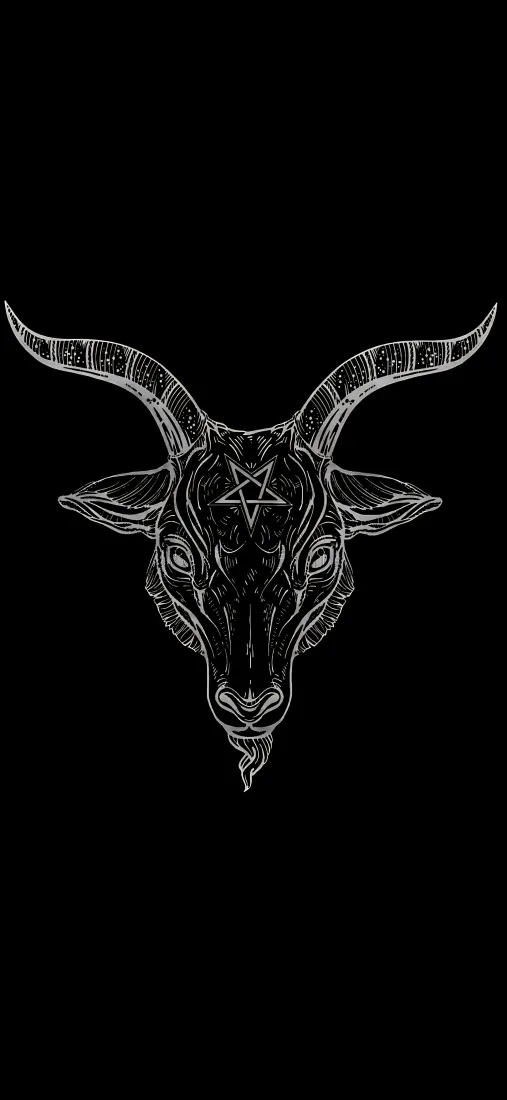 羊头手机壁纸｜简约背景图片 - 线描羊头「哲风壁纸」