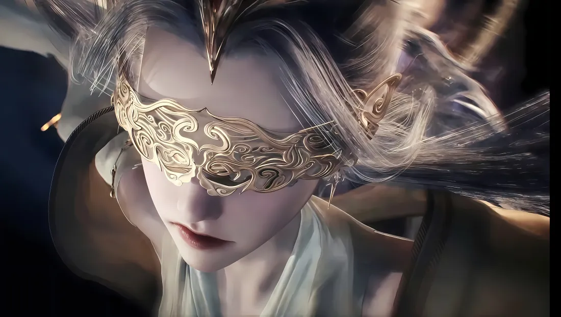 4k云霄壁纸｜师兄啊师兄背景图片 - 古风银发面具「哲风壁纸」