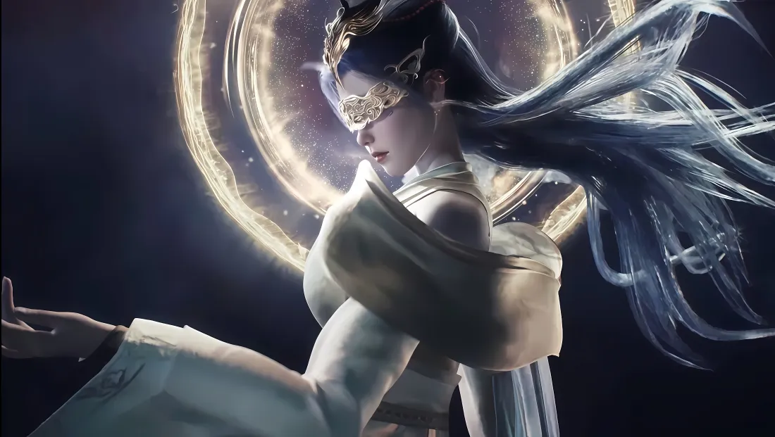 4k云霄壁纸｜师兄啊师兄背景图片 - 古风仙侠眼罩女「哲风壁纸」